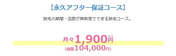 ミュゼのフェイシャル美容脱毛コースの永久保証アフターコース