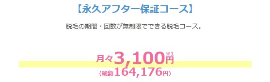 ミュゼの全身脱毛コースライトの永久保証アフターコース