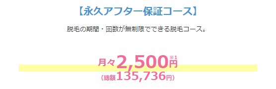ミュゼの全身脱毛コースバリューの永久保証アフターコース