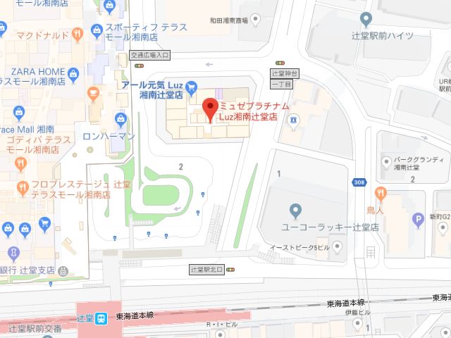 ミュゼプラチナムLuz湘南辻堂店地図