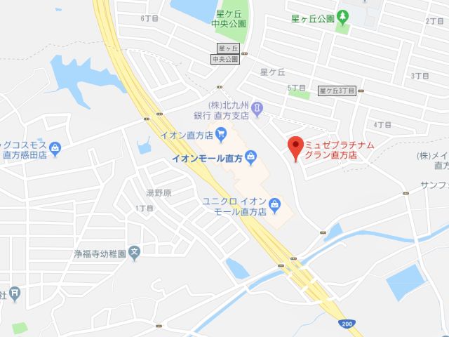 ミュゼプラチナムグラン直方店地図