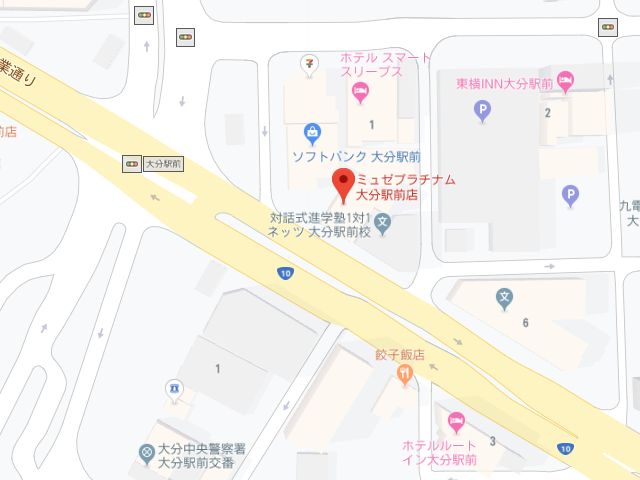 ミュゼプラチナム大分駅前店地図