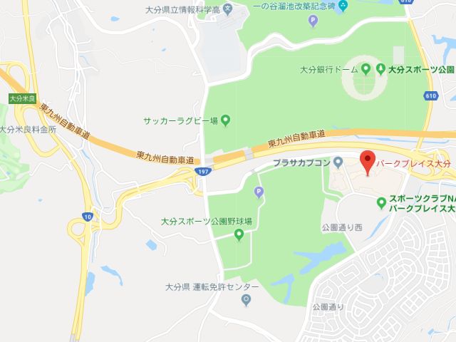 ミュゼプラチナム大分パークプレイス店地図
